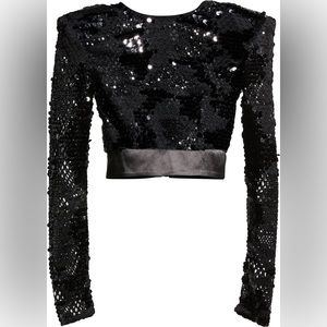 ZHIVAGO
Leaving This Town Sequin Crop Top